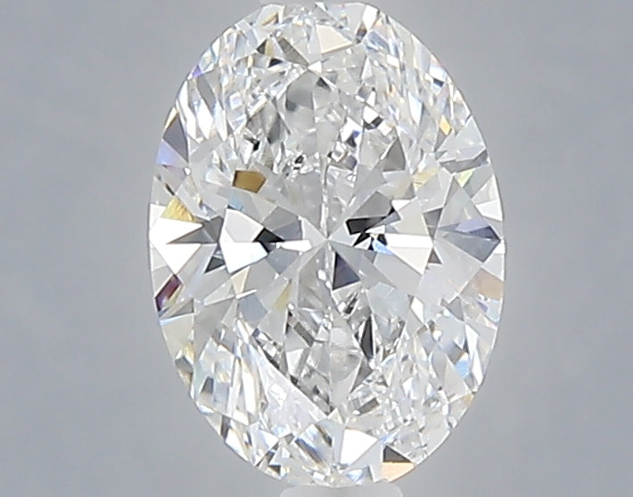 1.08 carat oval lab grown diamond E color VVS2 clarity