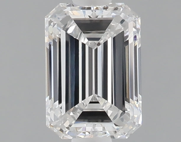 1.04 carat emerald lab grown diamond D color VVS2 clarity