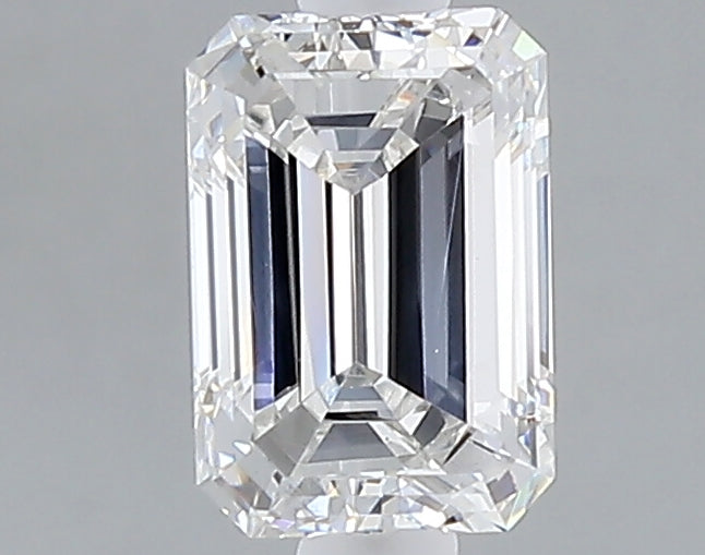 1.05 carat emerald lab grown diamond F color VVS2 clarity