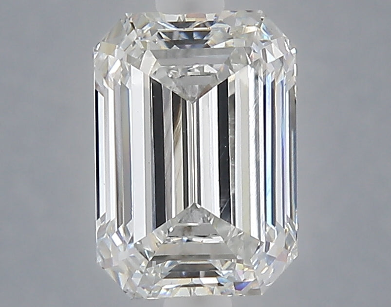 2.03 carat emerald lab grown diamond F color VVS2 clarity
