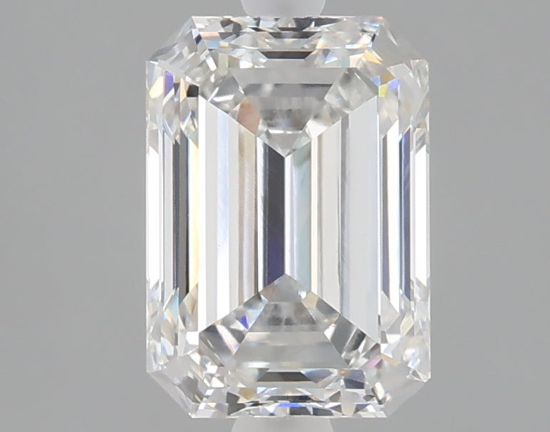 2.01 carat emerald lab grown diamond F color VVS2 clarity