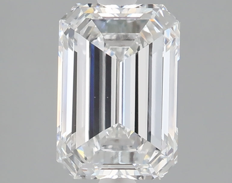2.03 carat emerald lab grown diamond D color VS1 clarity