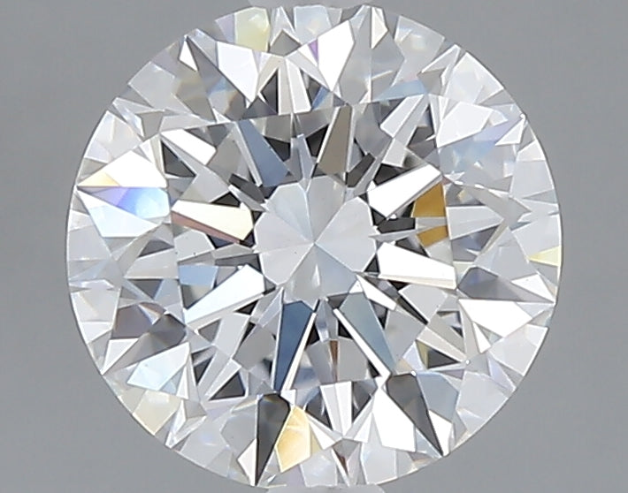 2.05 carat round lab grown diamond E color VS1 clarity