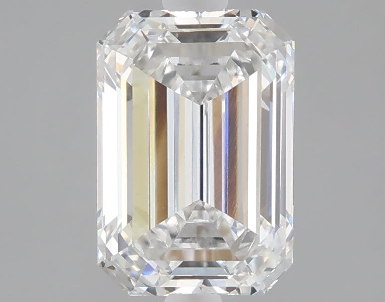 2.02 carat emerald lab grown diamond E color VS1 clarity