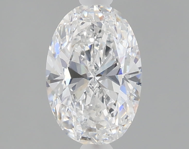 1.08 carat oval lab grown diamond D color VVS2 clarity