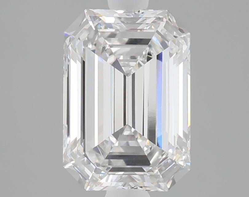 2.03 carat emerald lab grown diamond E color VVS2 clarity