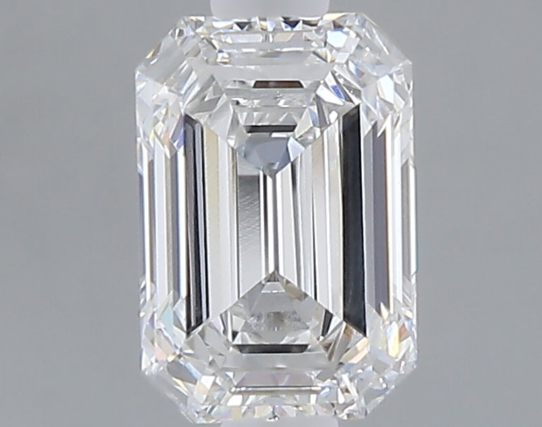 1.03 carat emerald lab grown diamond E color VVS2 clarity