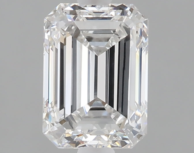 1.51 carat emerald lab grown diamond E color VS1 clarity