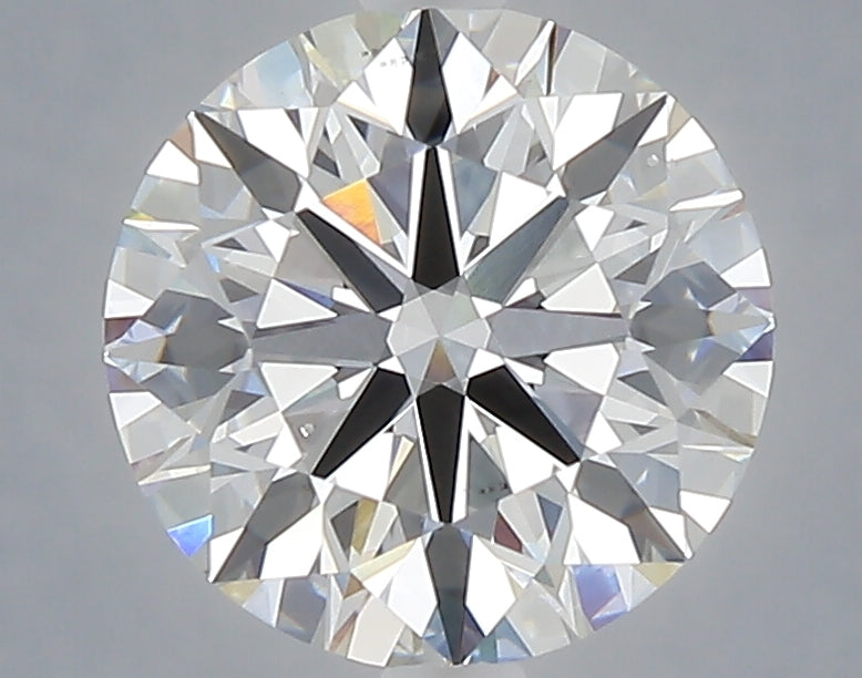 2.57 carat round lab grown diamond E color VS2 clarity