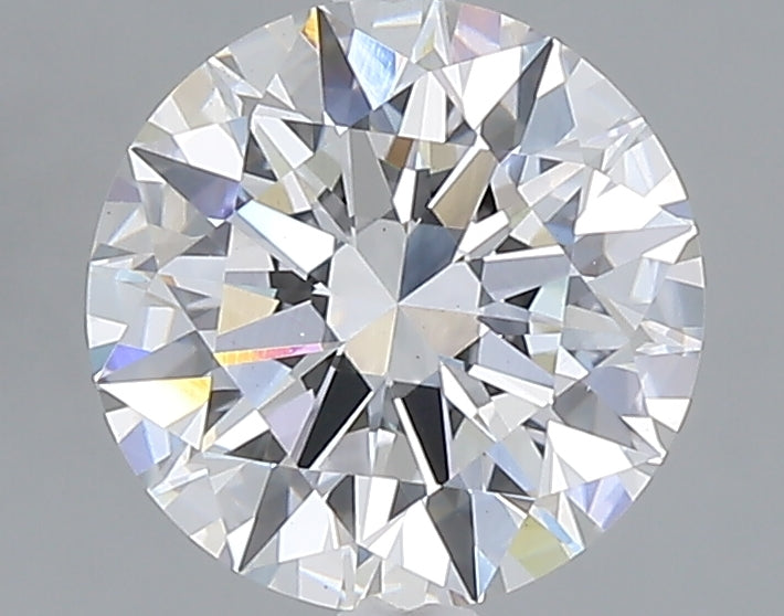 2.01 carat round lab grown diamond E color VS1 clarity