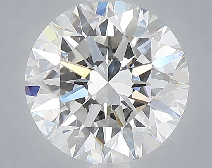 2.09 carat round lab grown diamond E color VVS2 clarity