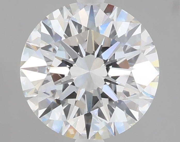 2.05 carat round lab grown diamond E color VVS2 clarity