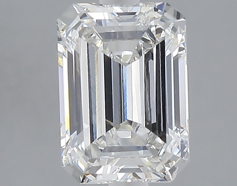 2.05 carat emerald lab grown diamond F color VVS2 clarity