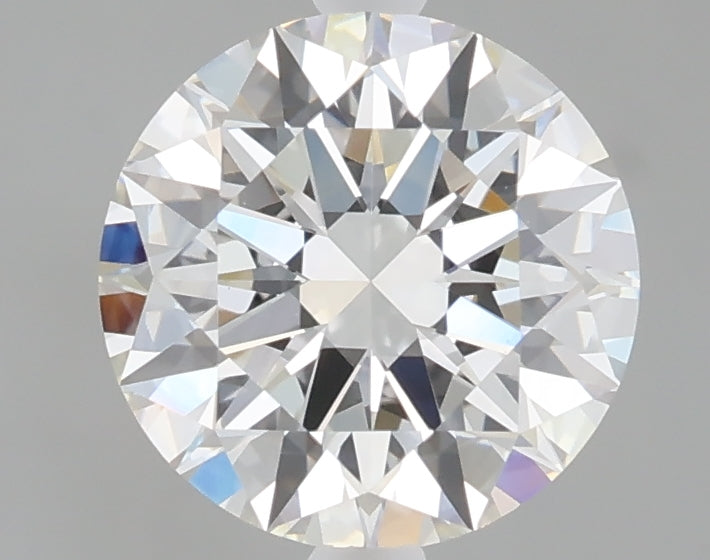 2.01 carat round lab grown diamond F color VVS2 clarity