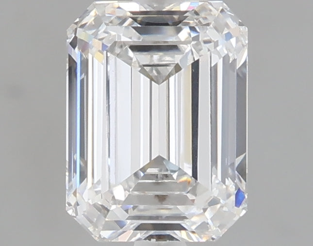 1.51 carat emerald lab grown diamond E color VVS2 clarity