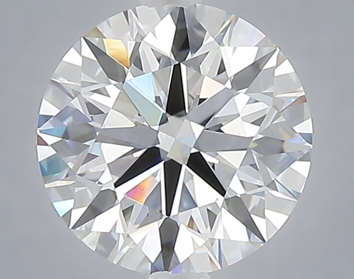 2.04 carat round lab grown diamond E color VVS2 clarity