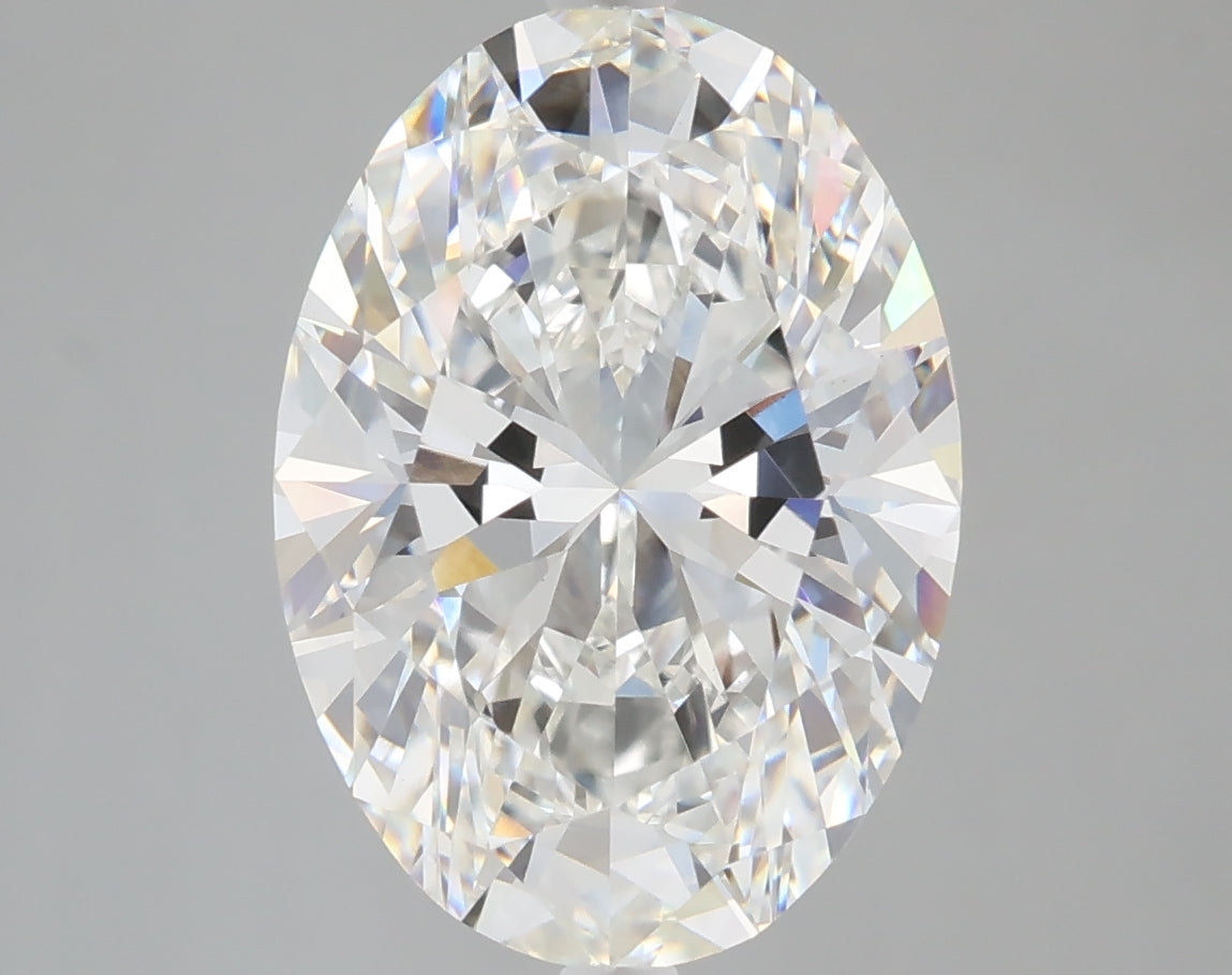 5.10 carat oval lab grown diamond F color VS1 clarity
