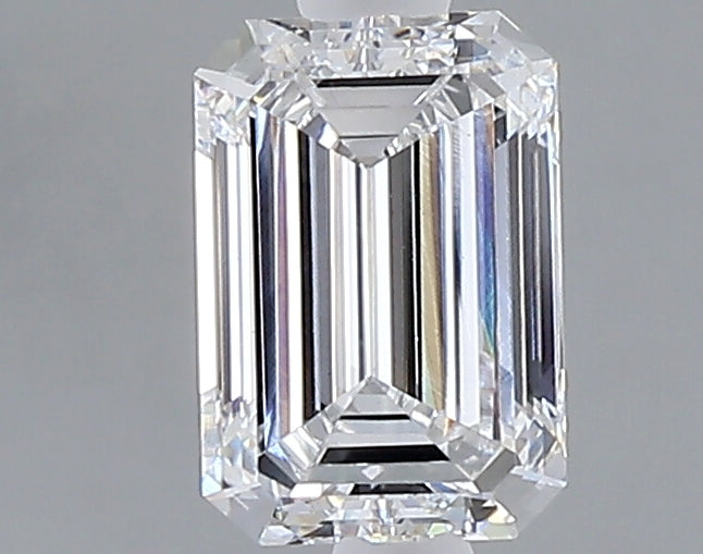 1.01 carat emerald lab grown diamond D color VS1 clarity