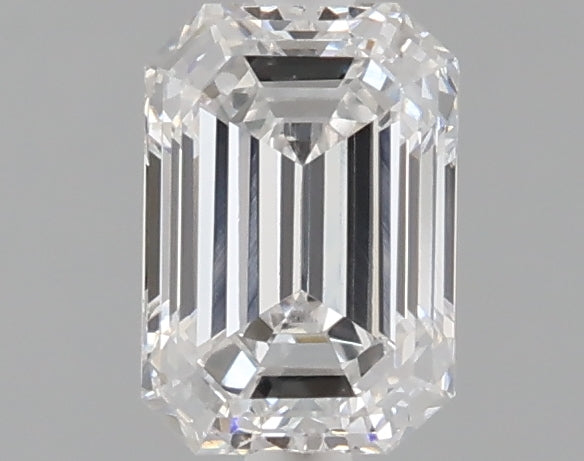 1.04 carat emerald lab grown diamond E color VVS2 clarity