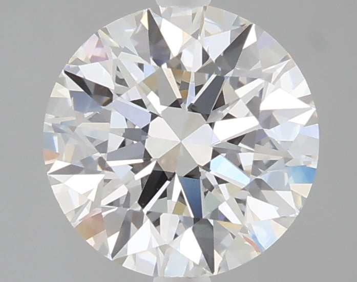 2.05 carat round lab grown diamond F color VVS2 clarity