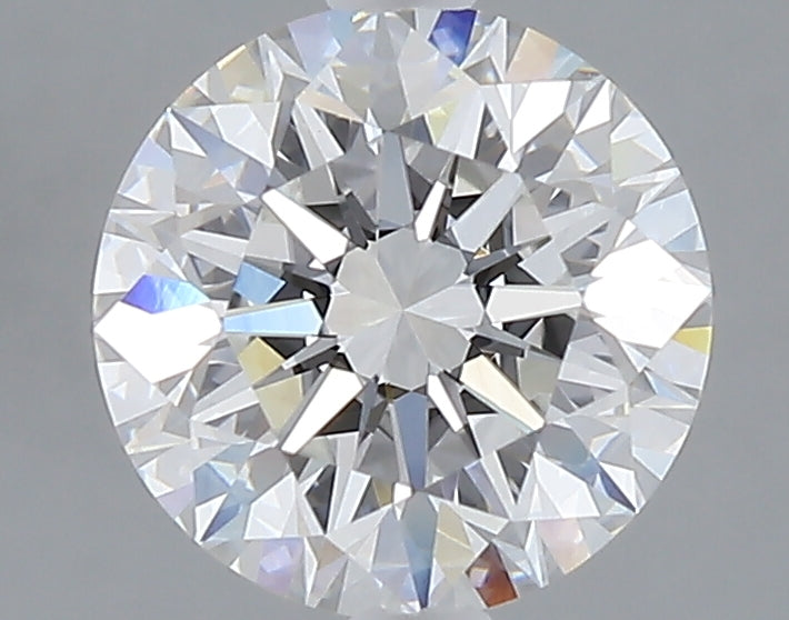 2.03 carat round lab grown diamond E color VVS2 clarity