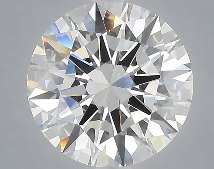 3.01 carat round lab grown diamond E color VVS2 clarity