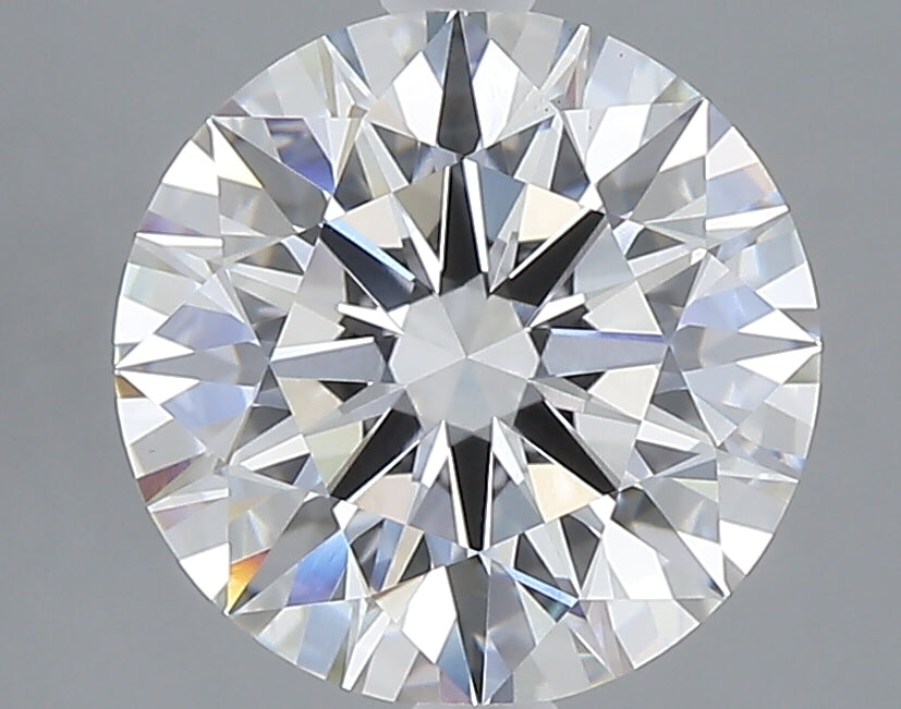 3.06 carat round lab grown diamond F color VVS2 clarity