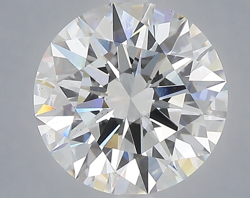 3.09 carat round lab grown diamond E color VS2 clarity