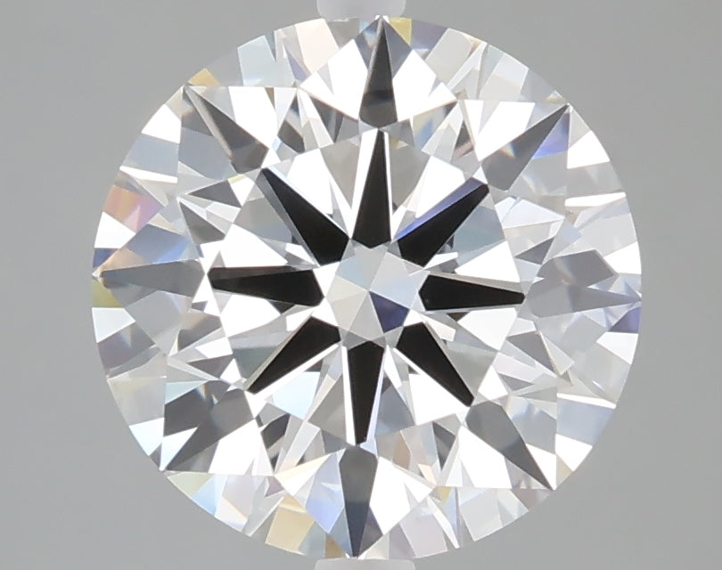 3.02 carat round lab grown diamond E color VVS2 clarity