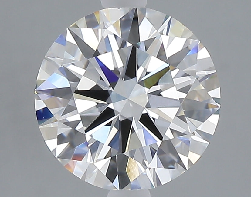 2.56 carat round lab grown diamond E color VVS2 clarity