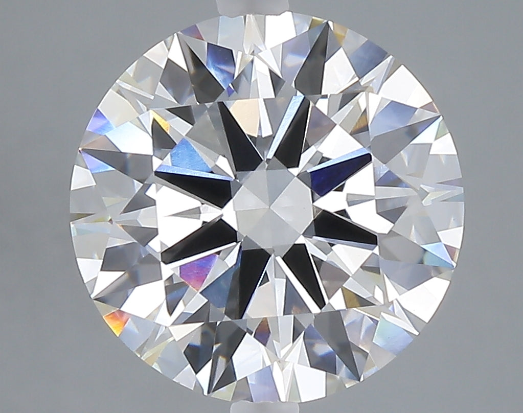 5.07 carat round lab grown diamond F color VVS2 clarity