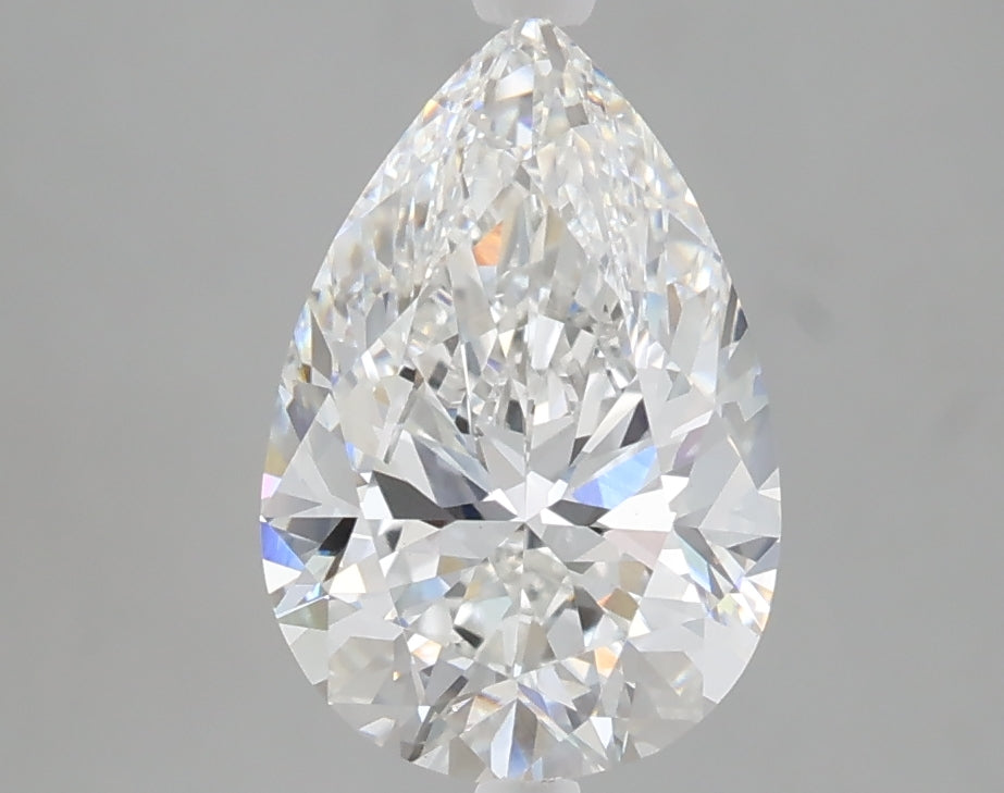 2.09 carat pear lab grown diamond E color VS1 clarity