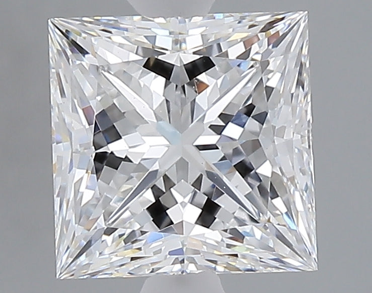 2.55 carat princess lab grown diamond E color VS1 clarity