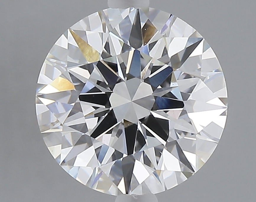 3.02 carat round lab grown diamond F color VVS2 clarity