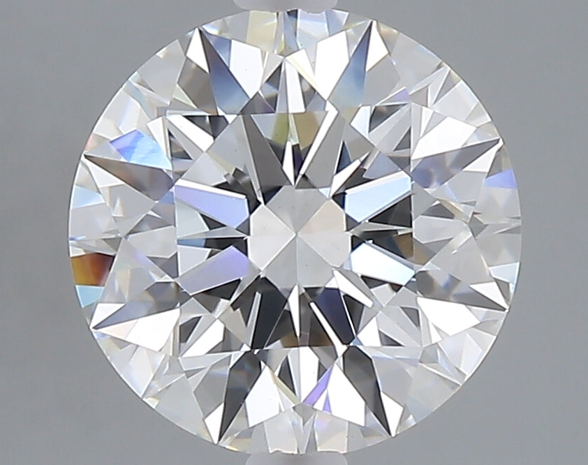 3.08 carat round lab grown diamond E color VS1 clarity