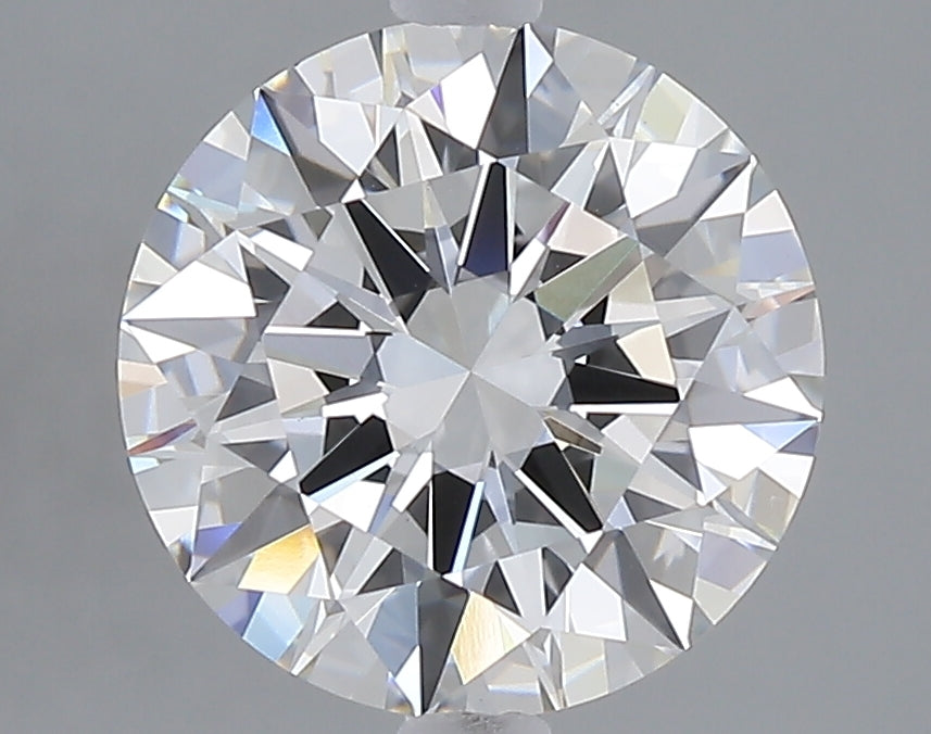 3.03 carat round lab grown diamond F color VVS2 clarity
