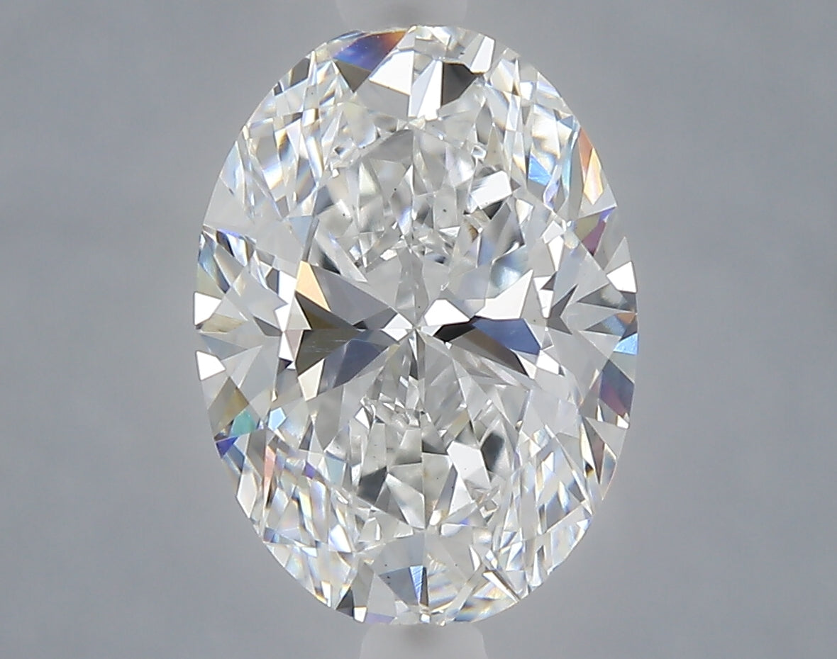 2.06 carat oval lab grown diamond E color VS1 clarity