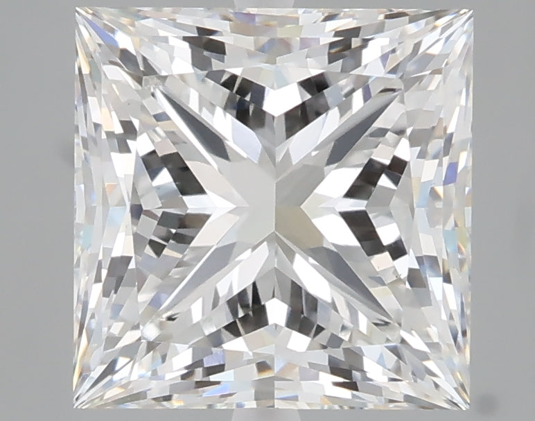 4.25 carat princess lab grown diamond F color VS1 clarity