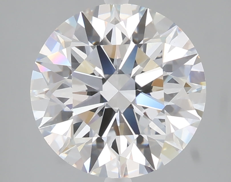 3.02 carat round lab grown diamond E color VVS2 clarity