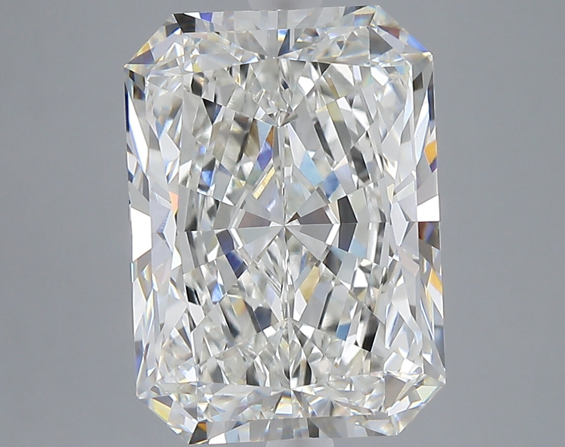 6.08 carat radiant lab grown diamond F color VVS2 clarity