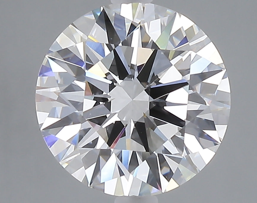3.20 carat round lab grown diamond E color VVS2 clarity