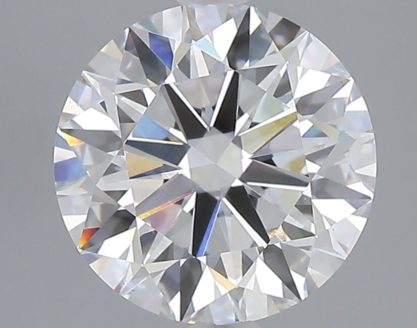 3.04 carat round lab grown diamond E color VS1 clarity