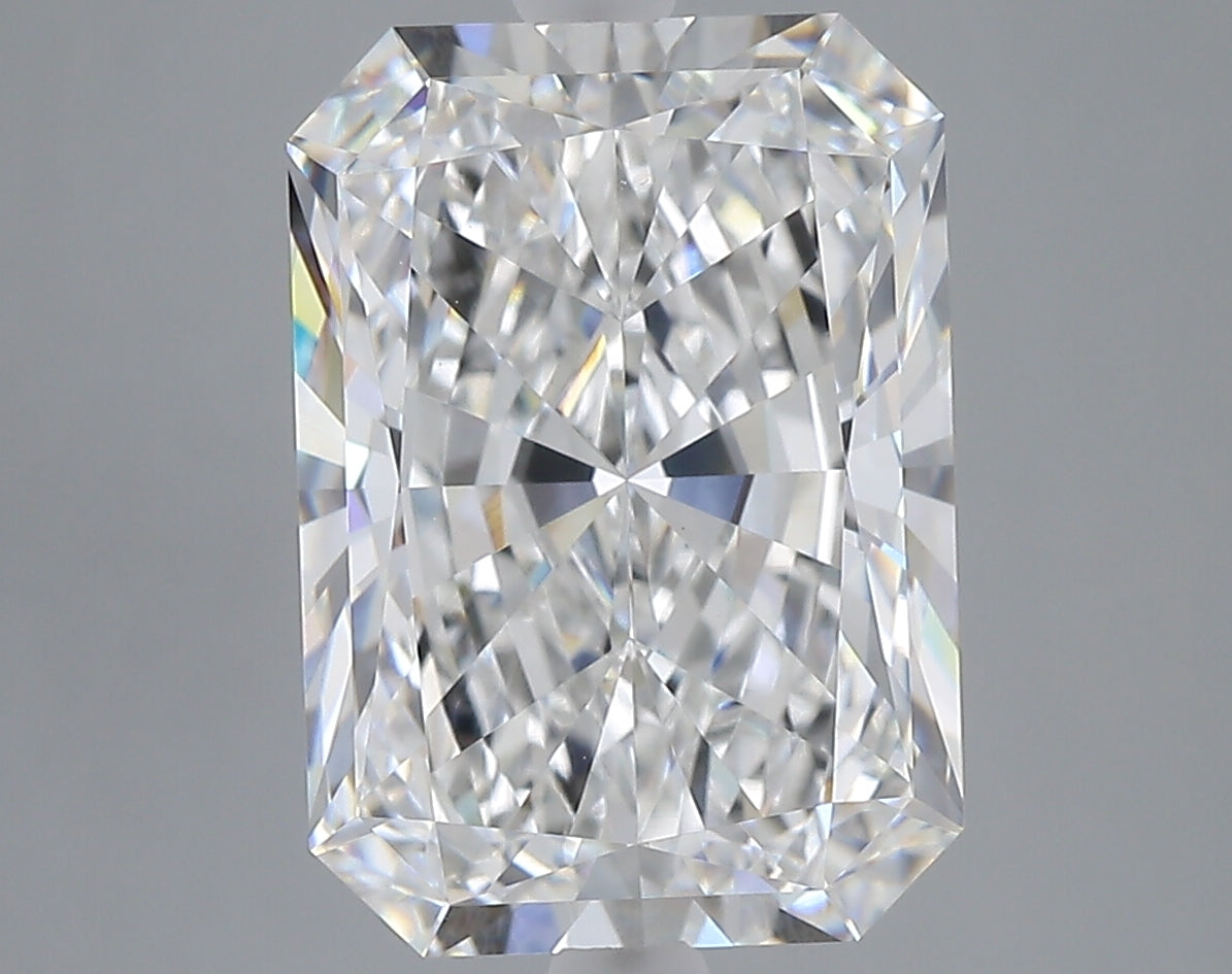 6.08 carat radiant lab grown diamond E color VVS2 clarity