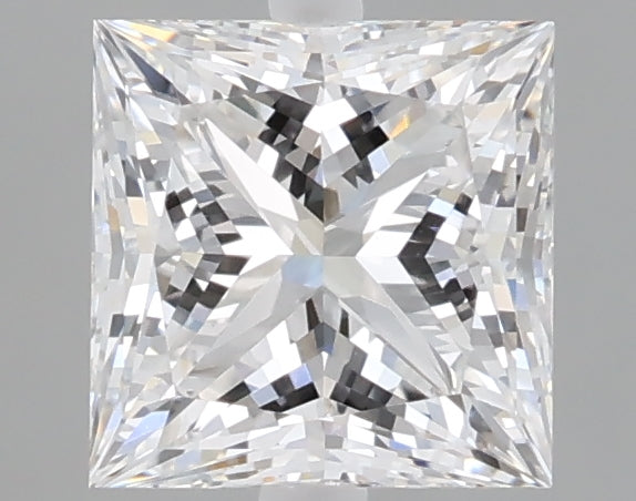 1.56 carat princess lab grown diamond D color VVS2 clarity