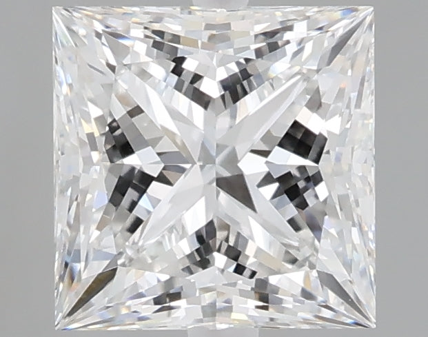 2.07 carat princess lab grown diamond E color VVS2 clarity