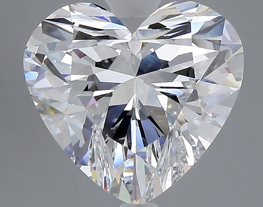 4.08 carat heart lab grown diamond E color VVS2 clarity