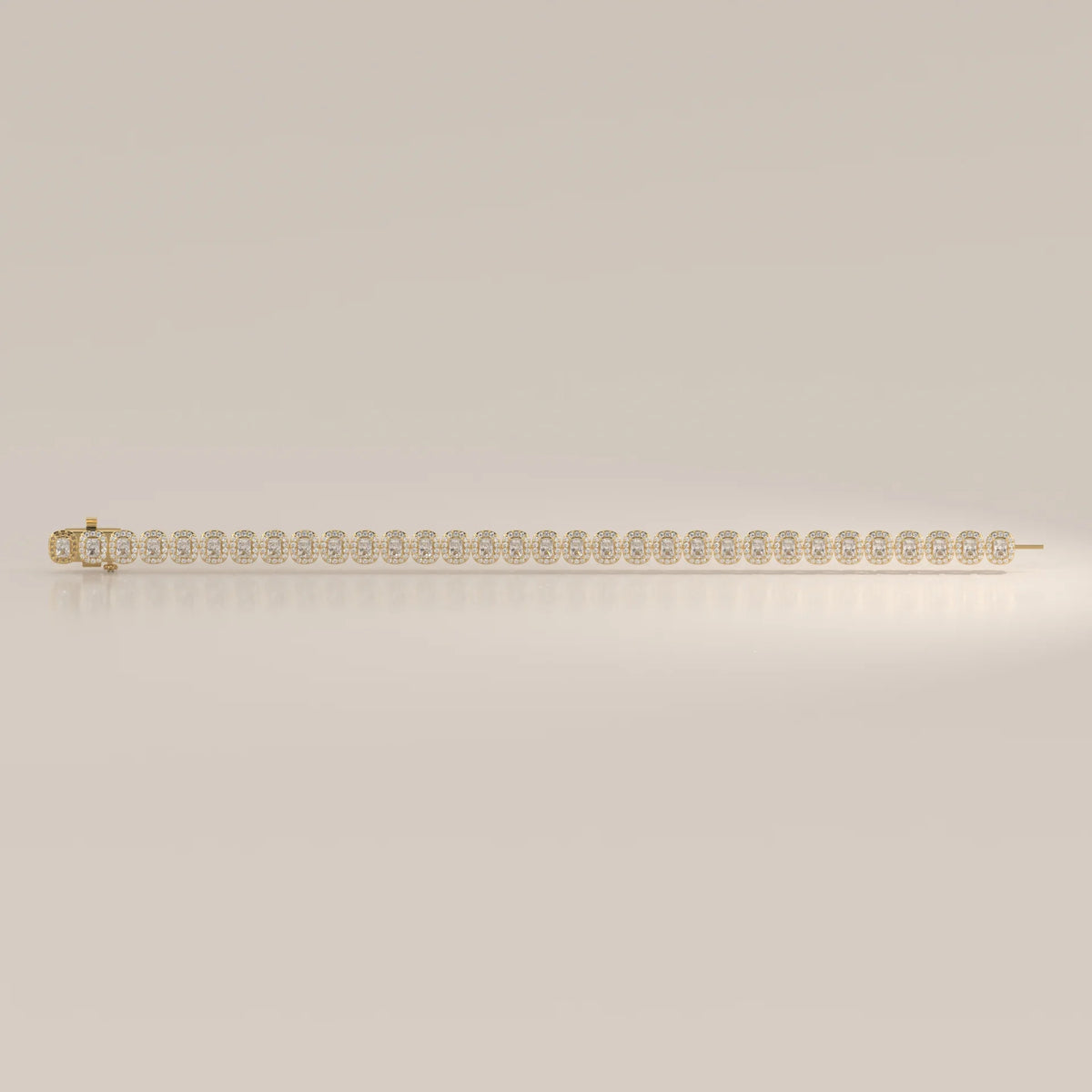 Delicate 14k gold tennis bracelet with sparkling diamonds