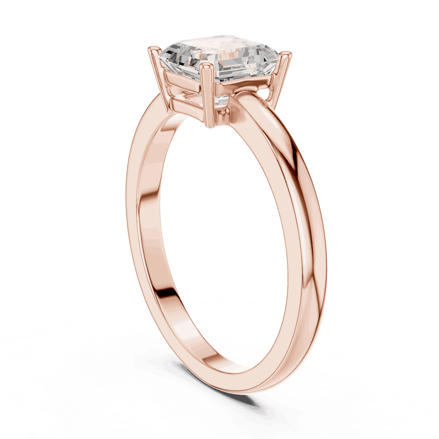 Cushion Diamond Solitaire Brilliance Engagement Ring Rose Gold 18K | Lab Grown | Driona Jewels