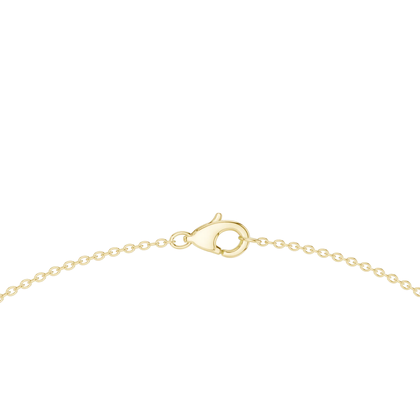 Close-up: Round Diamond Necklace with Prong Setting in 14k Yellow Gold - Lab Grown - Driona Jewels
