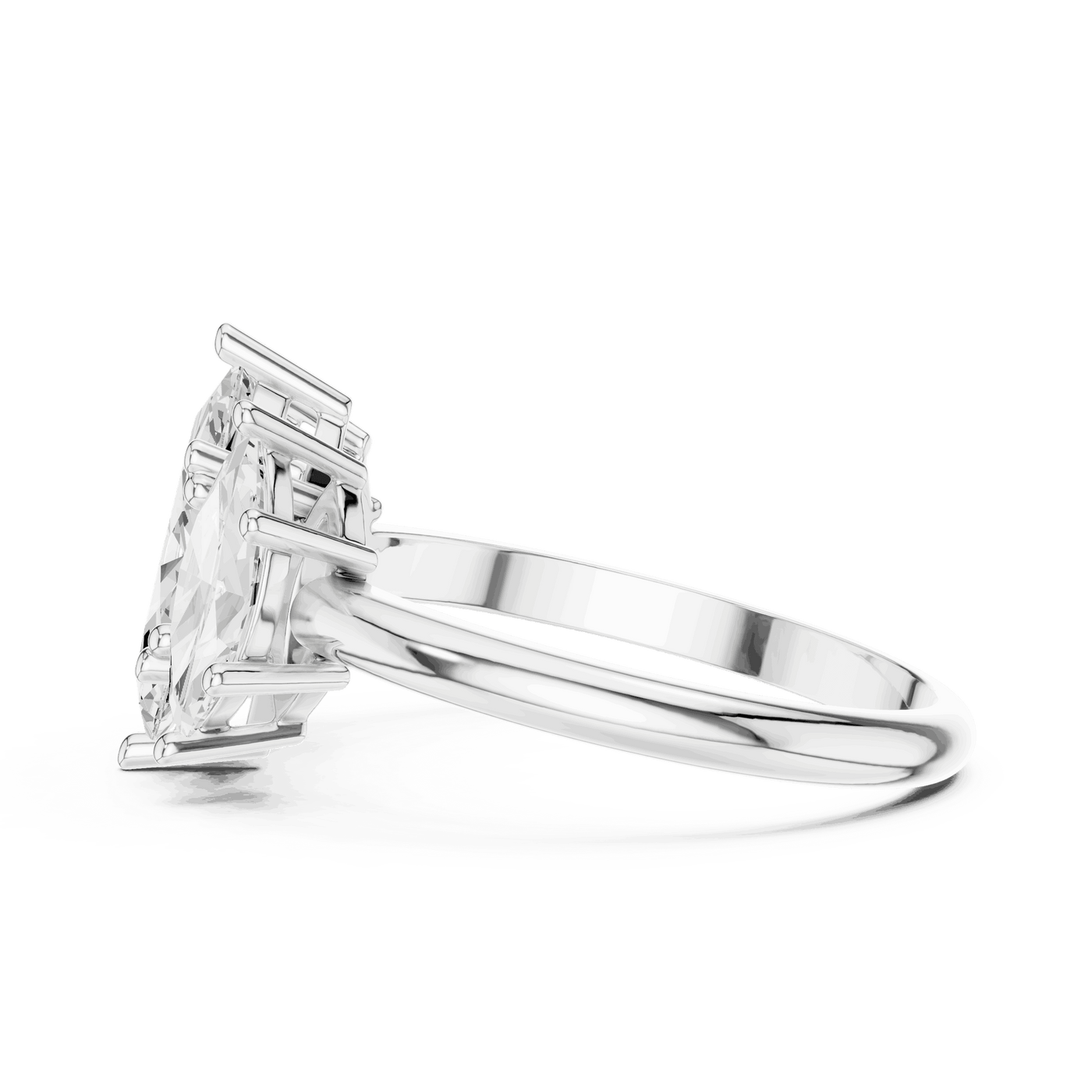 Oval Diamond Toi Et Moi Pear Engagement Ring Rose Gold 18K | Lab Grown | Driona Jewels